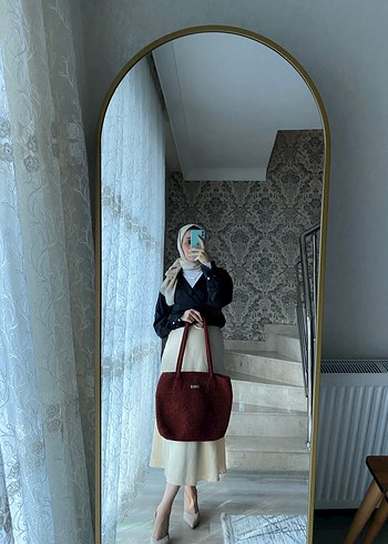 Bordo Kadın Günlük Omuz Çantası - Görsel 4