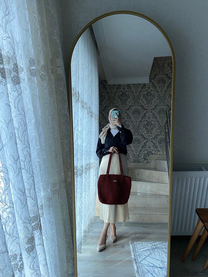 Bordo Kadın Günlük Omuz Çantası - Görsel 5