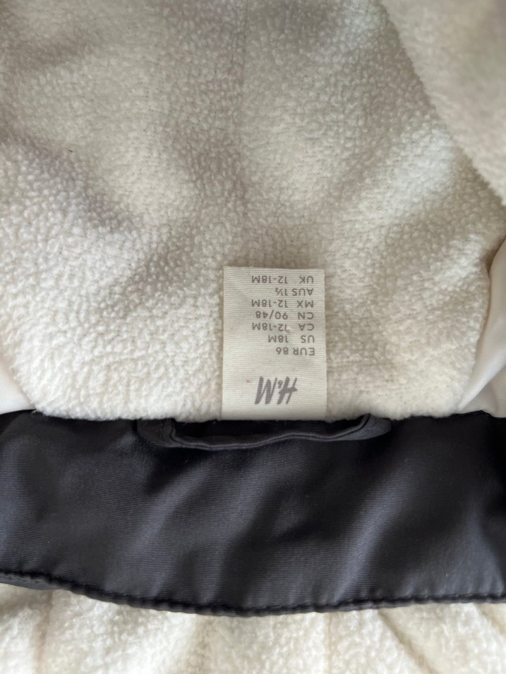 Gri Bebek H&M mont unisex - Görsel 4