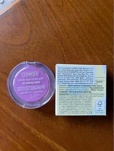  Beden Clinique Pansy Pop Allık