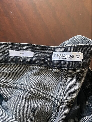 36 Beden gri Renk Pull&Bear Mom jean