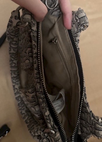 Stradivarius Gri Desenli Kadın Omuz Çantası