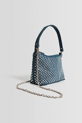 bershka taşlı çanta