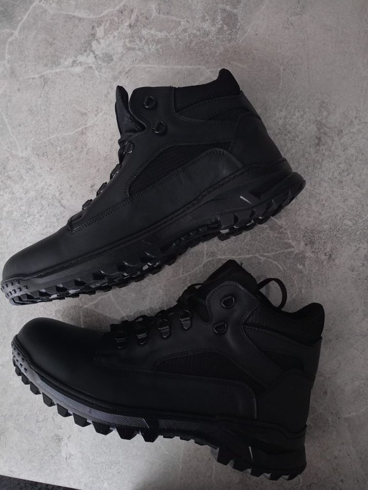 Erkek Siyah Bağcıklı Outdoor Bot - Görsel 4