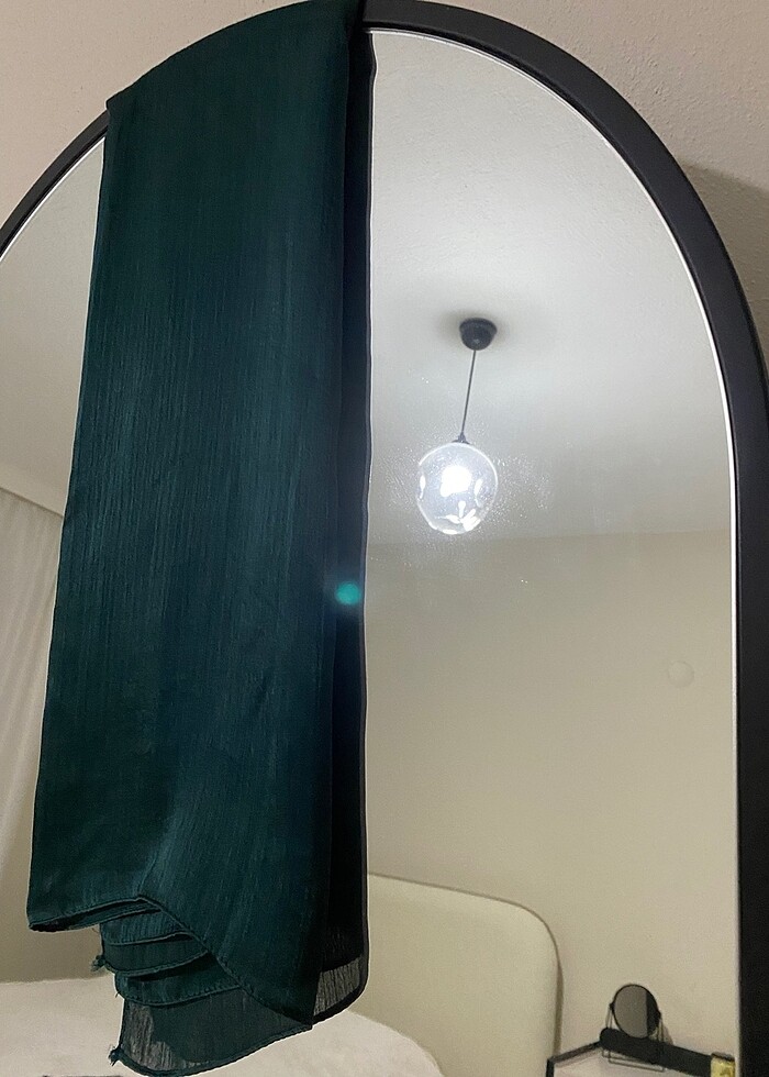 Yeşil tesettür elbise 
 - Görsel 3