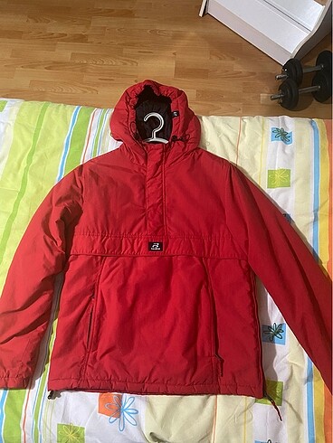 Pull &bear kırmızı M beden kanguru mont
