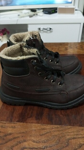 38 Beden kahverengi Renk EXTREM SHOES UNİSEX KIŞLIK BOT AYAKKABI