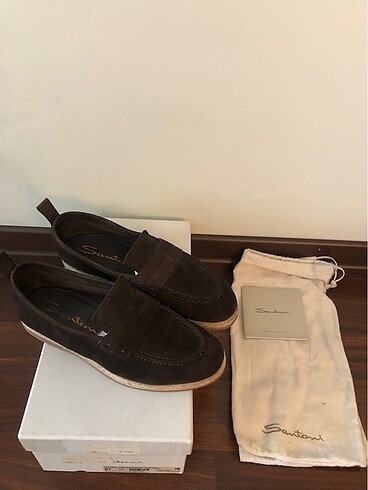SANTONİ KAHVERENGİ SÜET ERKEK AYAKKABI(41 NO) - Görsel 10