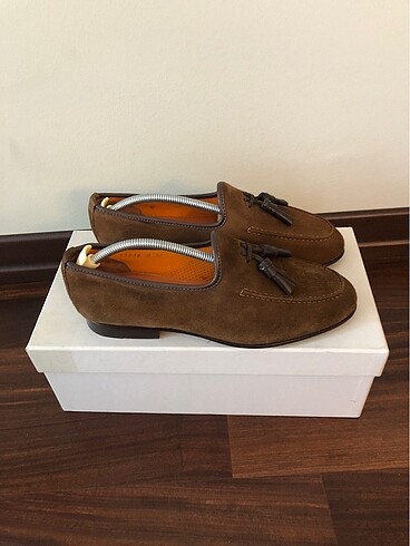 Santoni SANTONİ,41 NUMARA,SÜET LOAFER AYAKKABI