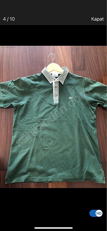 l Beden yeşil Renk LACOSTE TSHİRT