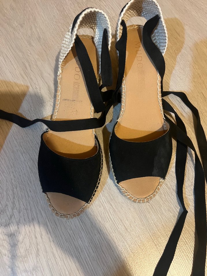 Siyah Dolgu Topuklu Kadın Espadril - Görsel 2