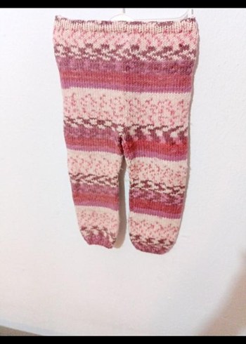 Diğer Kız Çocuk Pembe Triko Hırka Pantalon Takımı