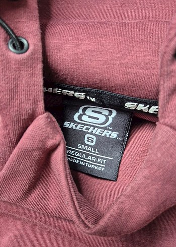 bordo kapüşonlu Skechers Sweatshirt - Görsel 2