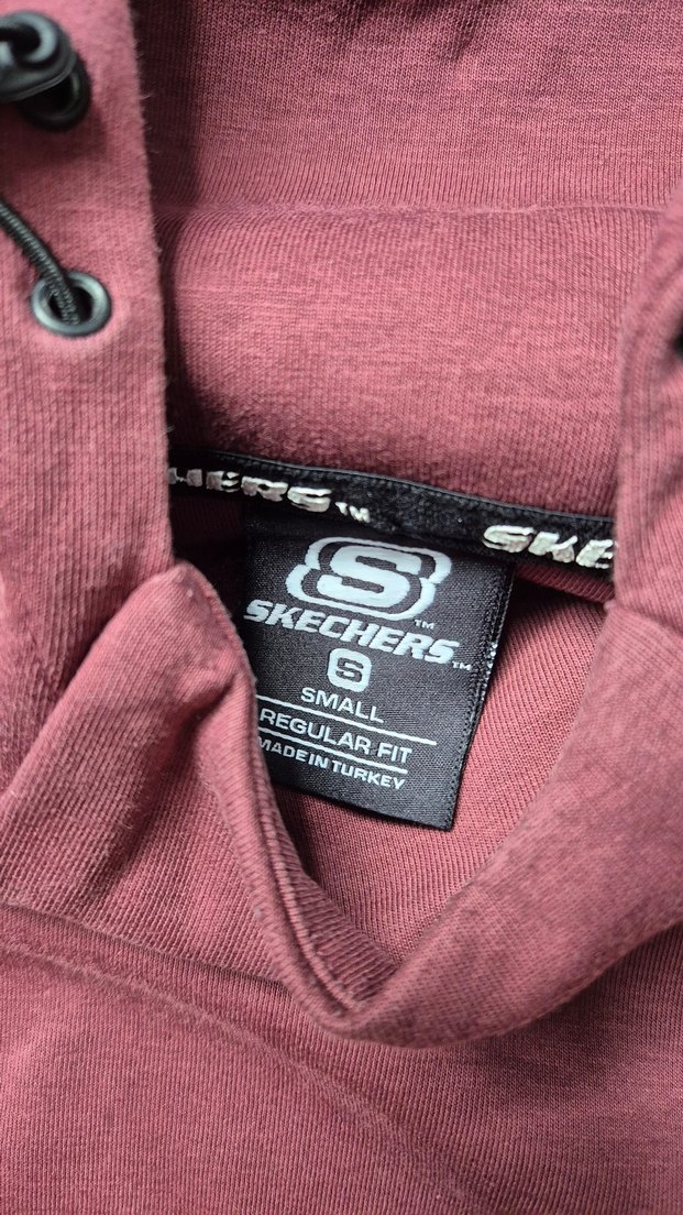 bordo kapüşonlu Skechers Sweatshirt - Görsel 2