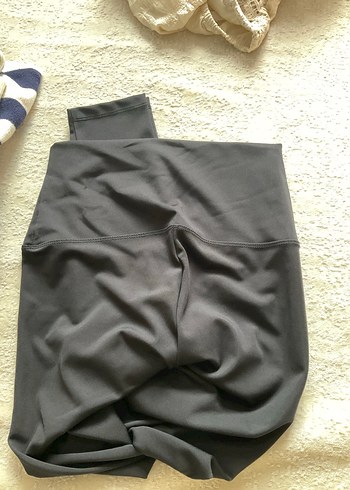 Siyah Düz Kadın Spor Tayt - Görsel 2