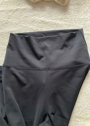 Siyah Düz Kadın Spor Tayt - Görsel 3