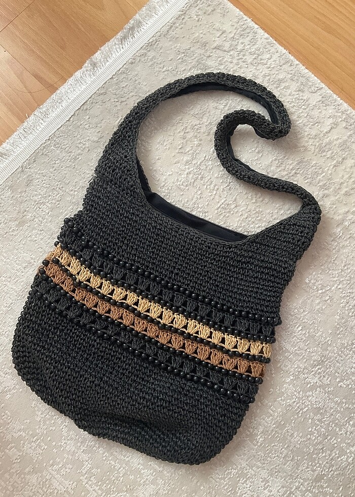 2000 ler boncuklu çanta - Görsel 3