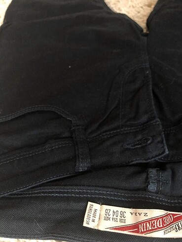 Zara Siyah 36 beden Canvas Dar kesim Pantolon - Görsel 4
