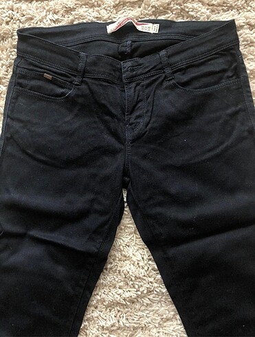Zara Siyah 36 beden Canvas Dar kesim Pantolon - Görsel 2