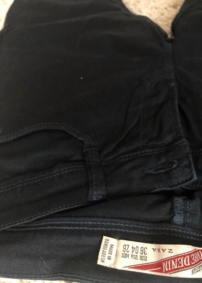 Zara Siyah 36 beden Canvas Dar kesim Pantolon - Görsel 4