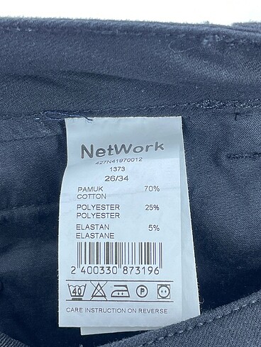 26 Beden siyah Renk Network Jean / Kot %70 İndirimli.