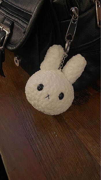 örgü miffy çanta süsü/anahtarlık