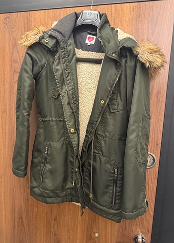 Kürk Detaylı Gri Deri Kadın Ceket - Görsel 3