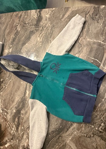 Kapüşonlu Fermuarlı Erkek Çocuk Sweatshirt - Görsel 2