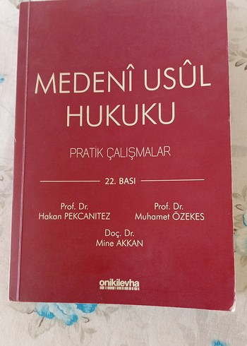 Medeni Usul Pratik Pekcanıtez Özekes