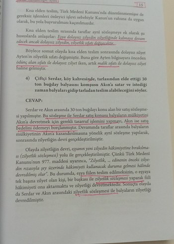 Beden Renk Eşya Hukuku Pratik Çalışmaları Gülşah vardar