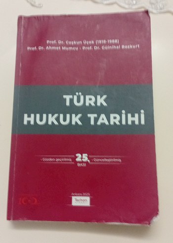 Türk Hukuk Tarihi Kitabı Çoşkun Üçok