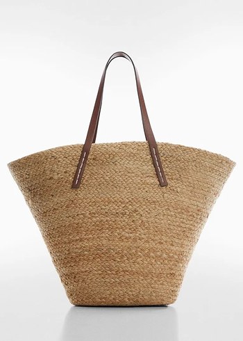 Mango Jüt Hasır Plaj Shopper Çantası