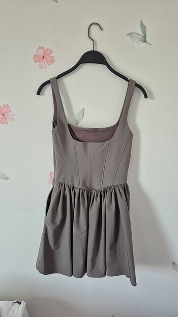 xs Beden ZARA BÜZGÜLÜ KORSE ELBİSE 