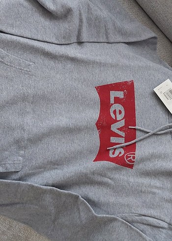 Levi's Gri Kapüşonlu Sweatshirt - Görsel 5