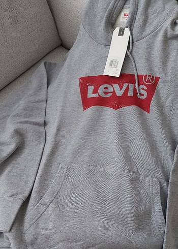 Levi's Gri Kapüşonlu Sweatshirt - Görsel 2