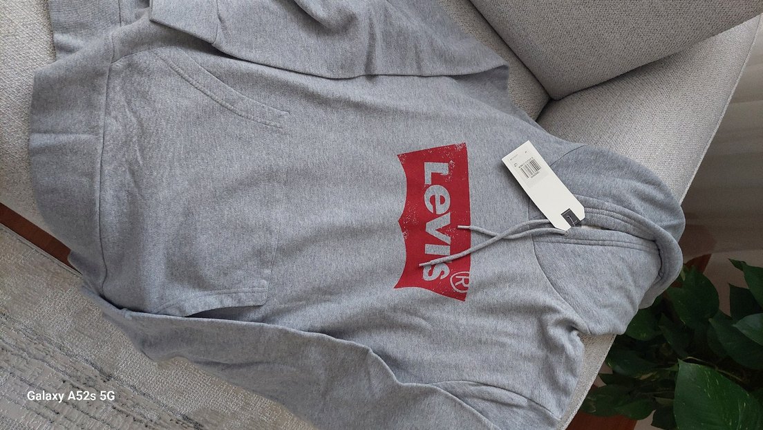 Levi's Gri Kapüşonlu Sweatshirt - Görsel 5