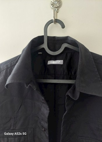 Erkek Siyah Kısa Kollu Gömlek - Görsel 4