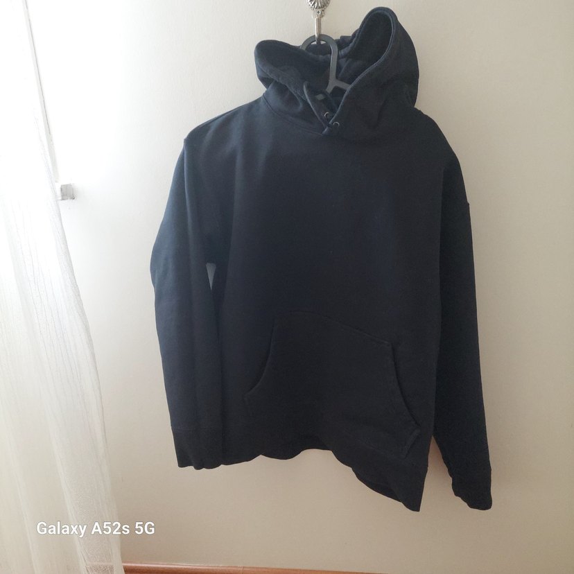 Siyah Kapüşonlu  Sweatshirt - Görsel 5