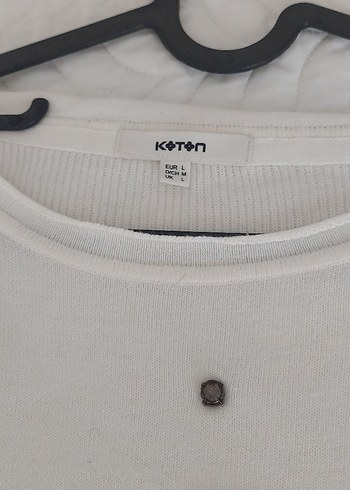 Krem triko uzun kollu kazak - Görsel 2