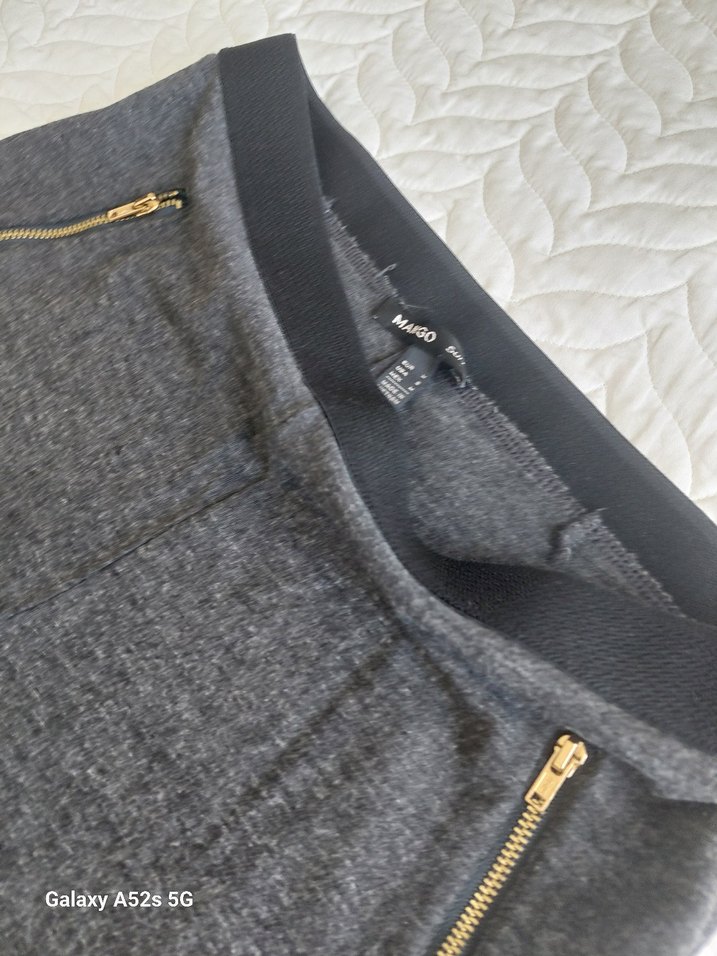 Gri Fermuarlı Kadın tayt - Görsel 2