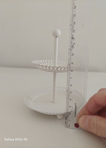 Krem Metal Katlı sunumluk - Görsel 2