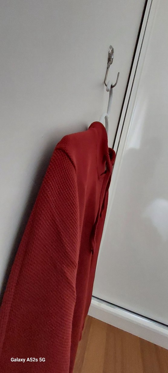 Bordo Yüksek Yakalı Kadın Sweatshirt - Görsel 3