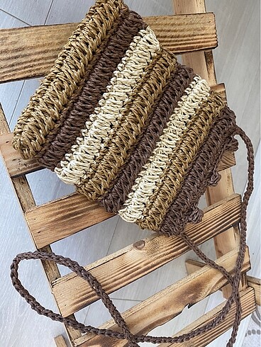 Beden kahverengi Renk Mini bag el emeği örgü çanta