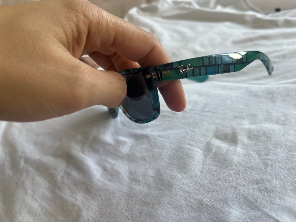 Ray-Ban Wayfarer Mavi Desenli Güneş Gözlüğü — görsel 7/11