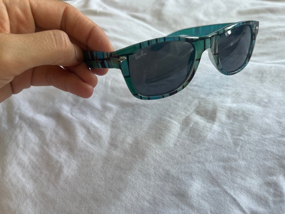 Ray-Ban Wayfarer Mavi Desenli Güneş Gözlüğü — görsel 4/11