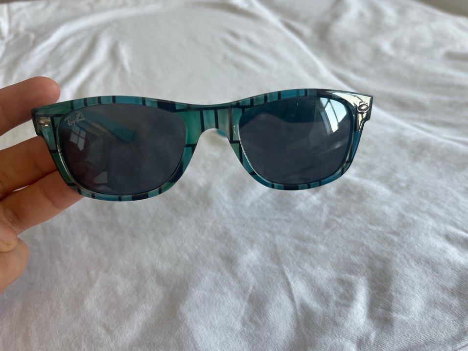 Ray-Ban Wayfarer Mavi Desenli Güneş Gözlüğü — görsel 10/11
