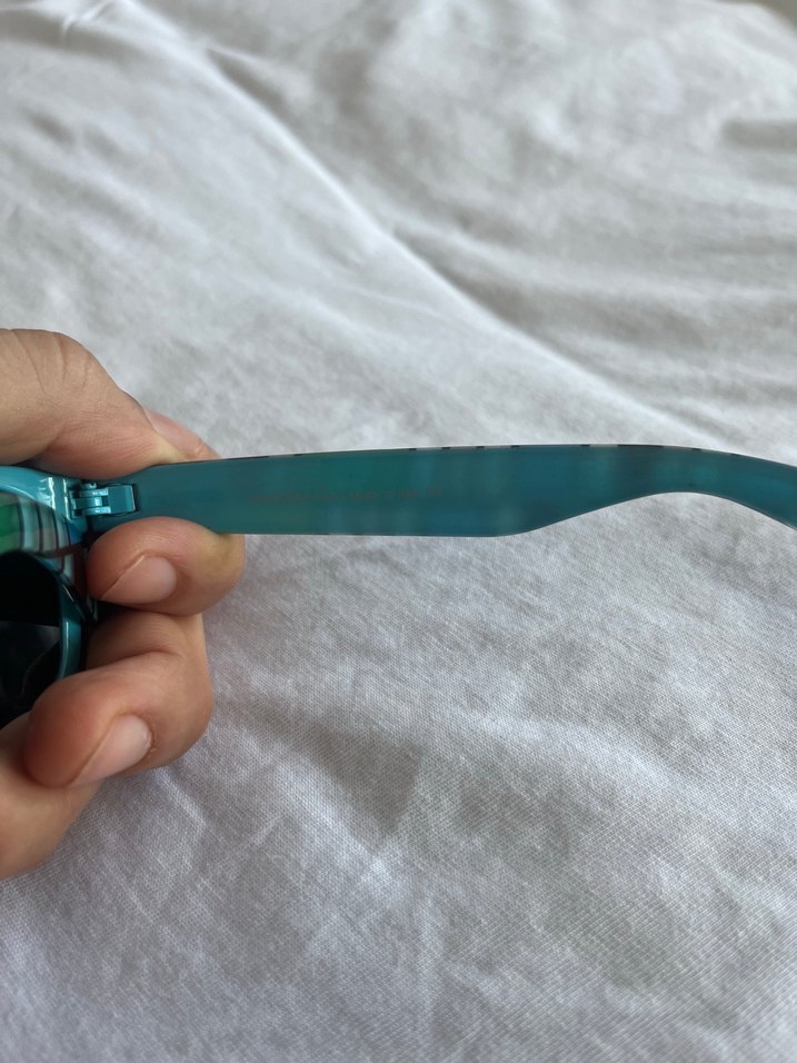 Ray-Ban Wayfarer Mavi Desenli Güneş Gözlüğü — görsel 9/11