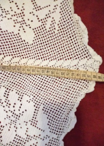 El Örgüsü Beyaz Dantel Örtü - Görsel 6