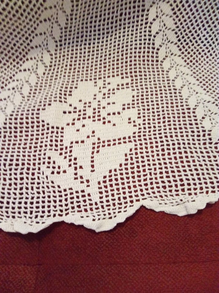 El Örgüsü Beyaz Dantel Örtü - Görsel 4