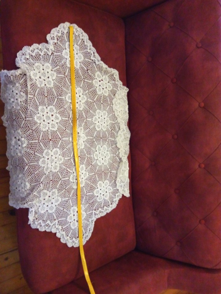 Geleneksel Beyaz Örgü Dantel Örtü - Görsel 5